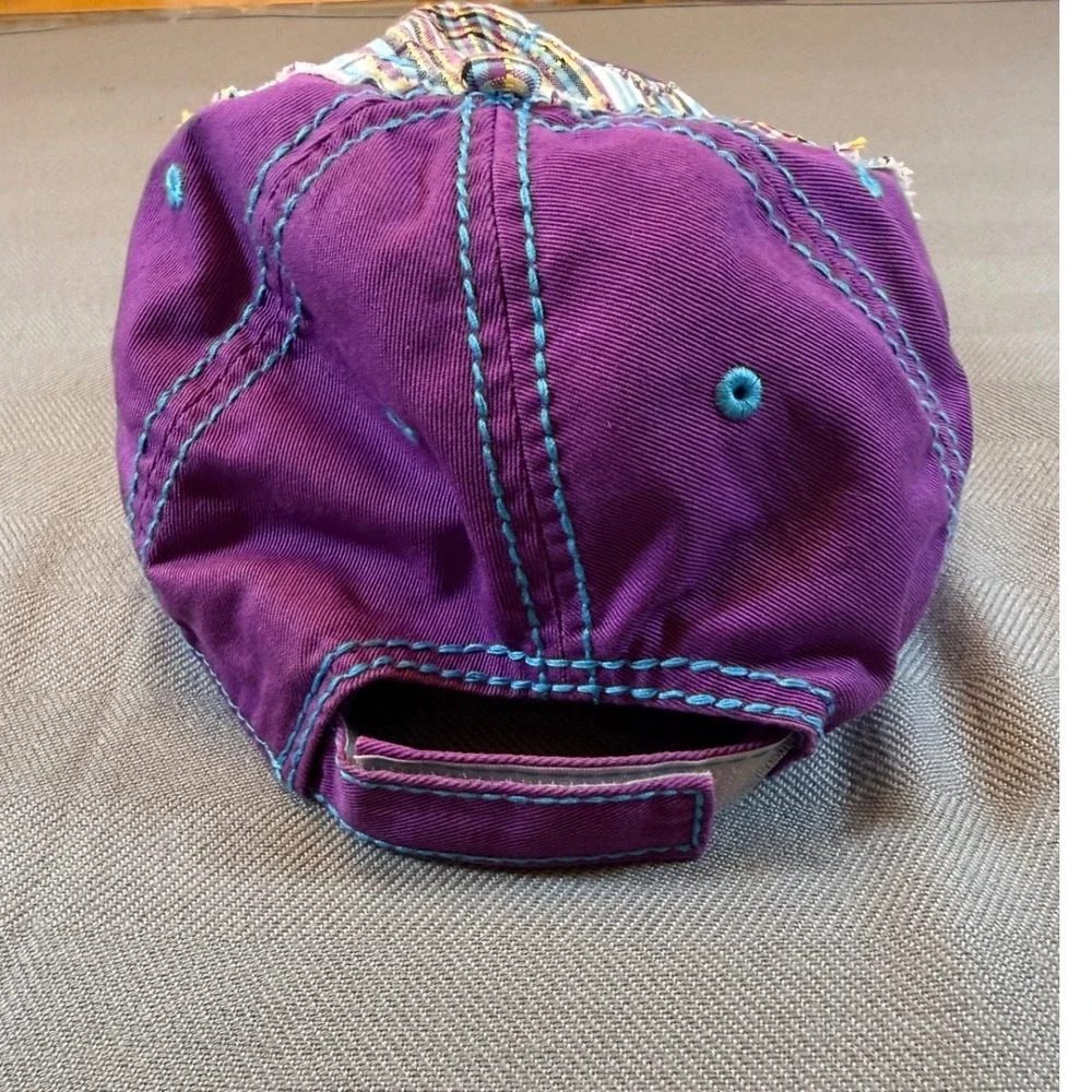 Disney Purple Plaid Mickey Mouse Baseball Cap